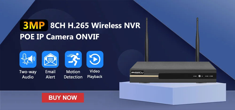 MISECU Kablosuz Dış Mekan Güvenlik Kamerası 5MP Renkli Gece Görüşlü