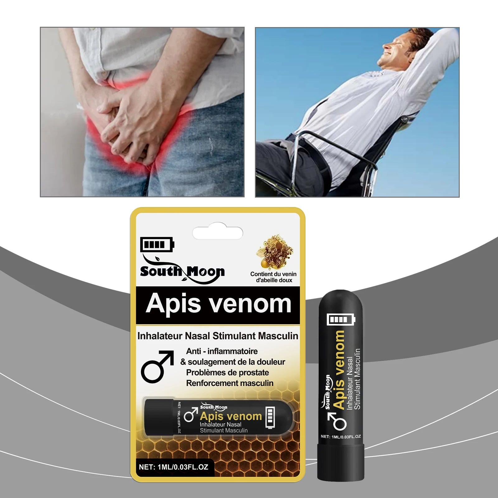 Men's Nasal Inhaler Stick for Daily Comfort and Gentle Relief