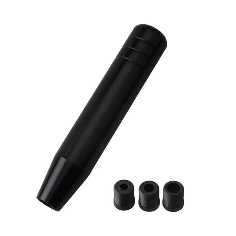Universal Auto 13cm 18cm Length Manual Car Gear Shift Knob Aluminum Gear Shift Knob Racing Car Shift Gear Knob With 3 Adapters