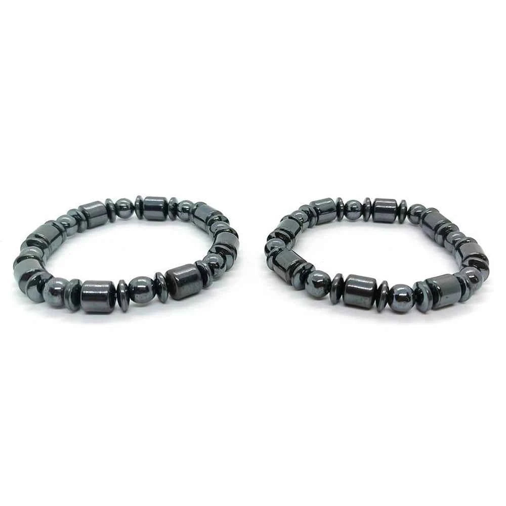 Black Stone Bead Bracelet
