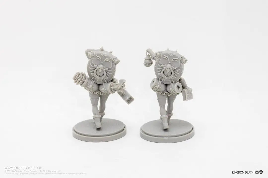 Súprava modelov fantasy figúrok zo živice, dve figúrky, nezostavené