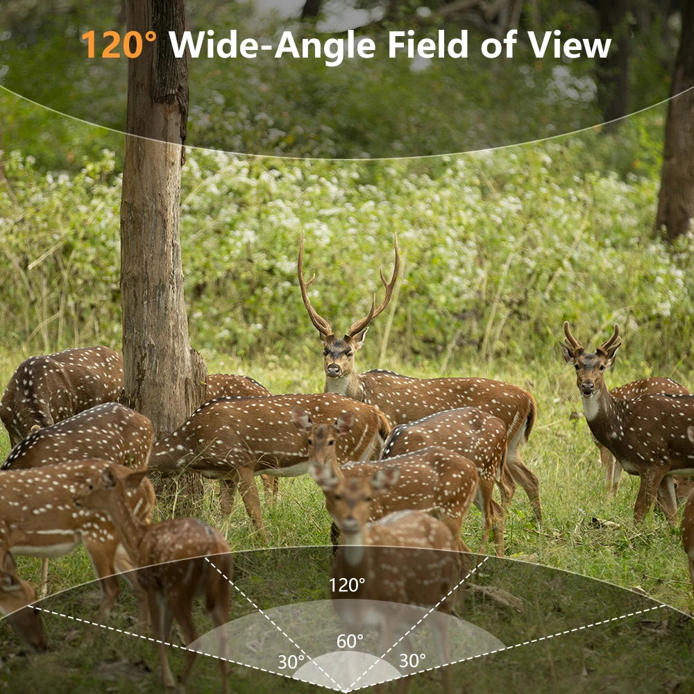 Solar Powered Trail Camera with 8K Video and 60MP Photos