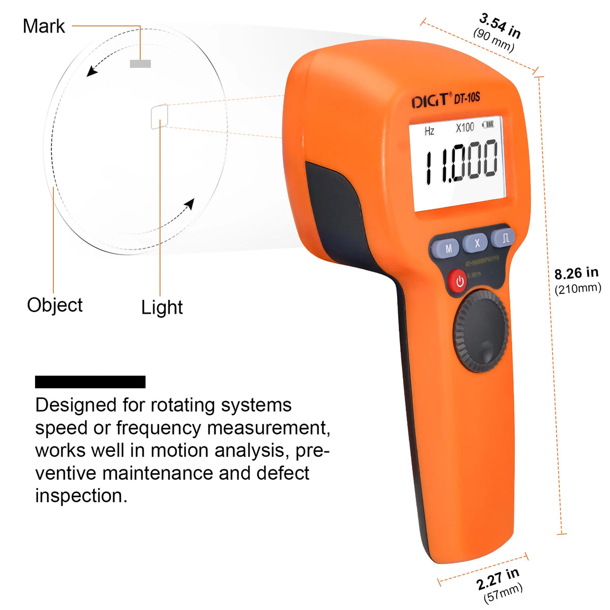 DT10S Handheld LED Stroboscope