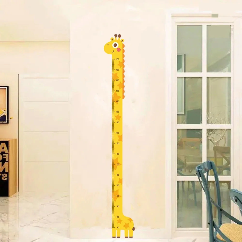 1PC wall sticker measuring instrument ruler for measuring height, cartoon height sticker wallpaper can be removed
