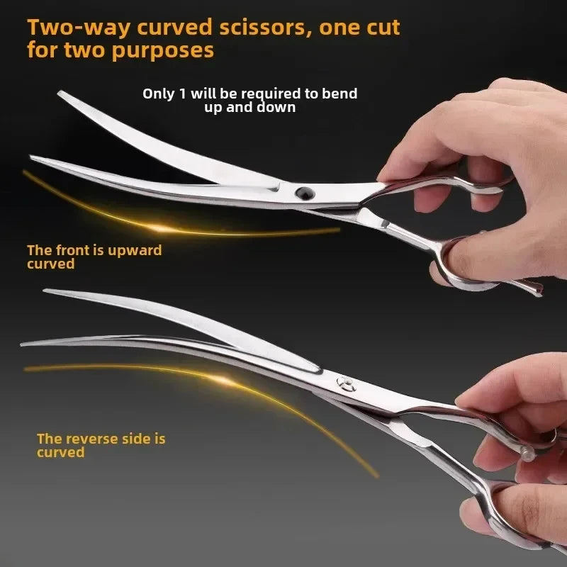 Stainless-Steel Pet Grooming Scissors, Single Piece