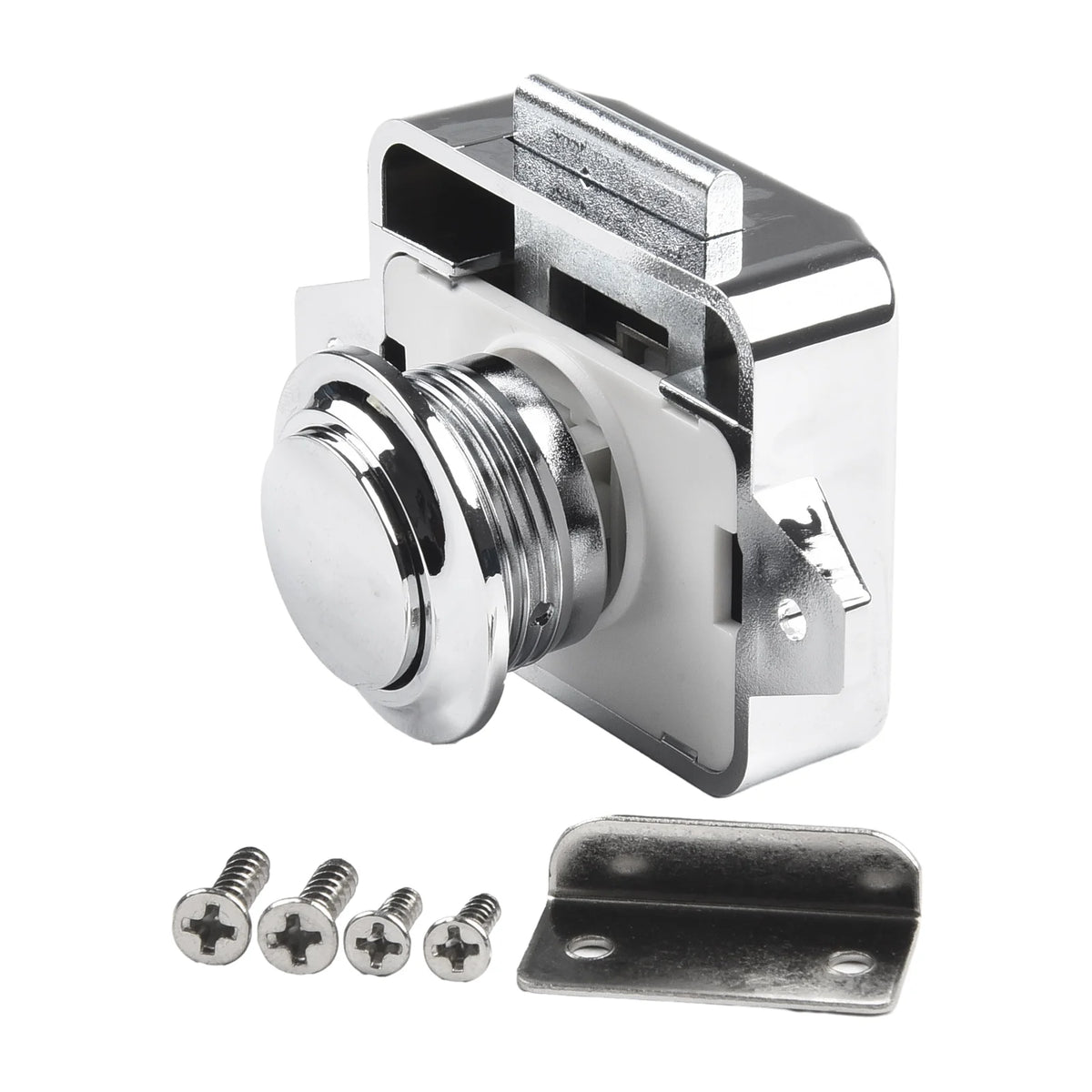 Push-Button Cupboard Catch for Caravan, Motorhome and Boat