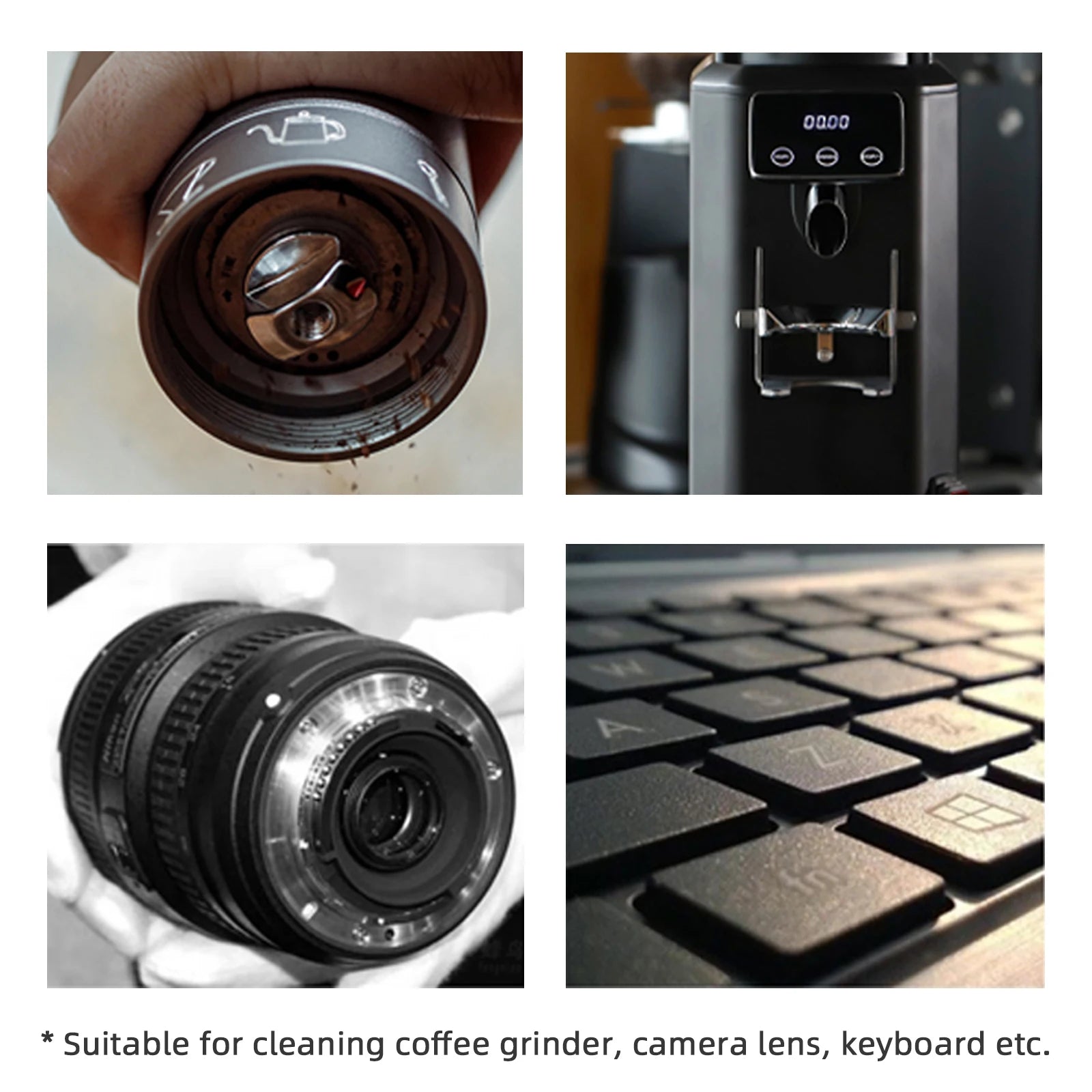 Narzędzie do czyszczenia młynka do kawy z dmuchawą powietrza