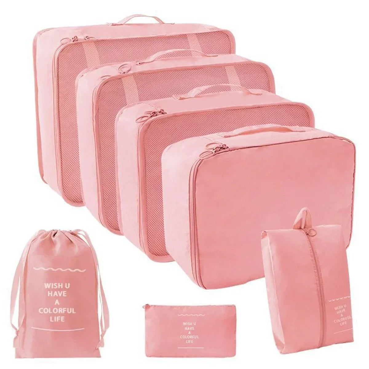 Seven-Piece Travel Packing Organiser Set