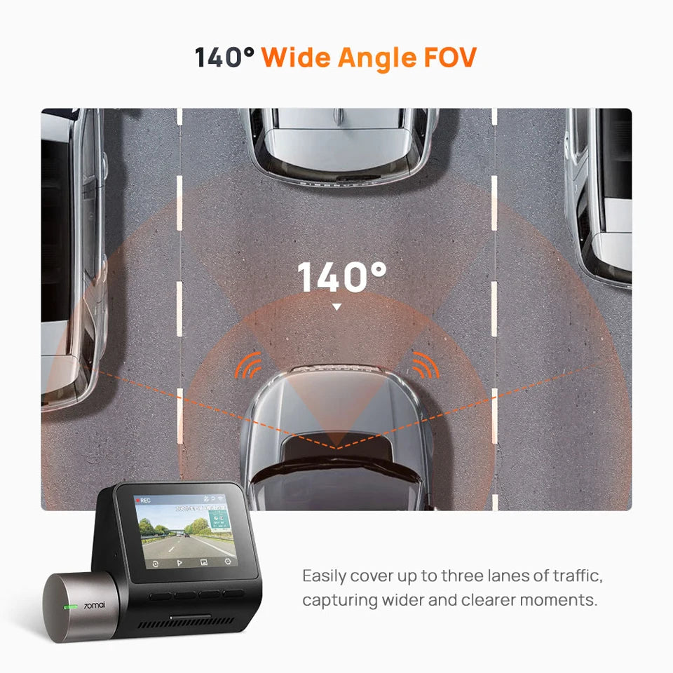 1944P HDR GPS Dash Cam with ADAS and Optional Rear Camera