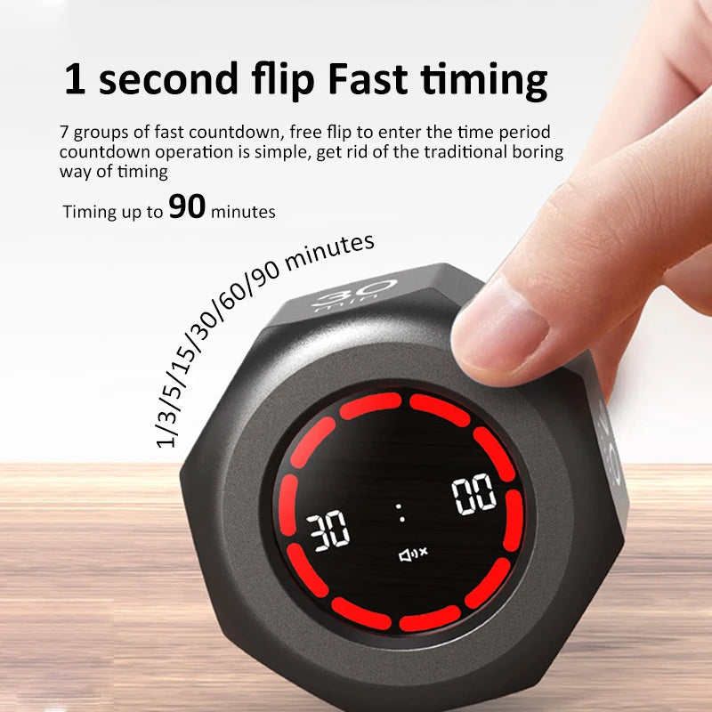 Rechargeable Flip Timer with Visual Display
