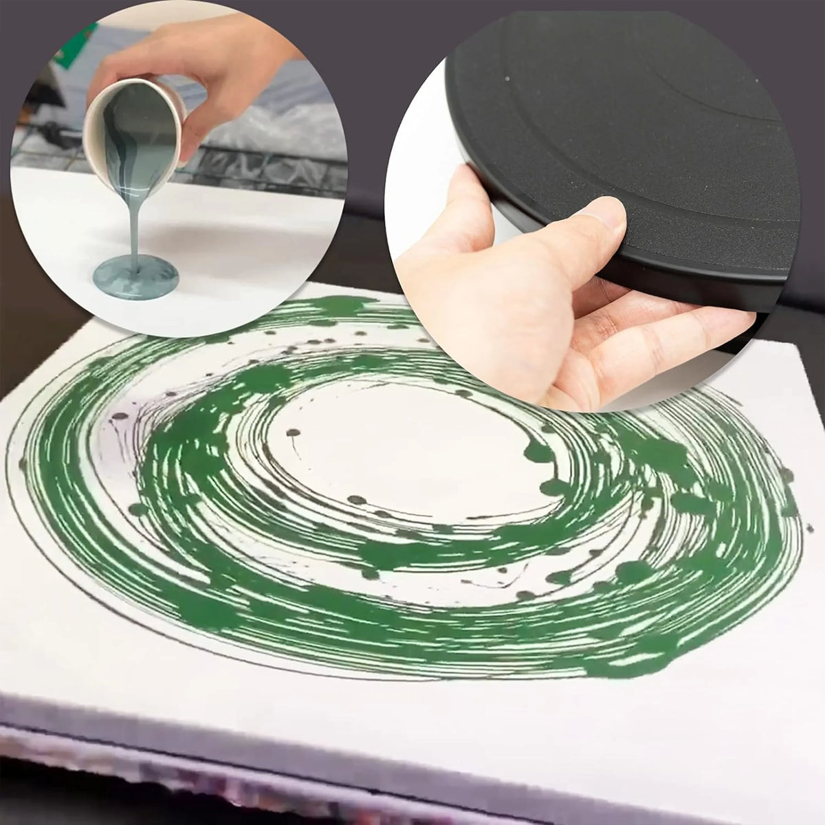 Manual Rotating Craft Display Turntable