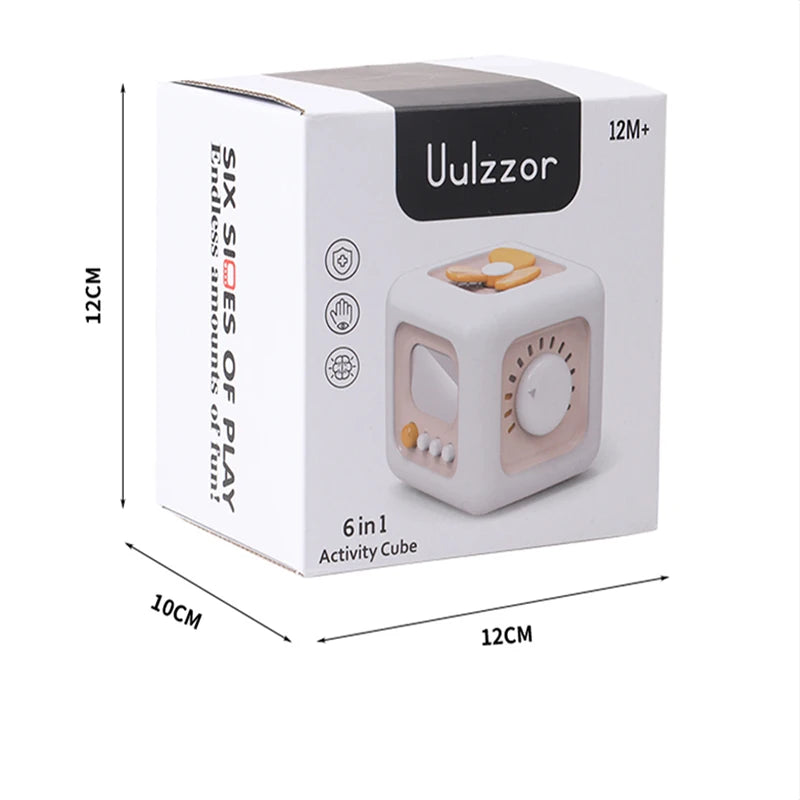 Montessori Magic Cube Šesťstranná aktivity krabica pre skoré učenie