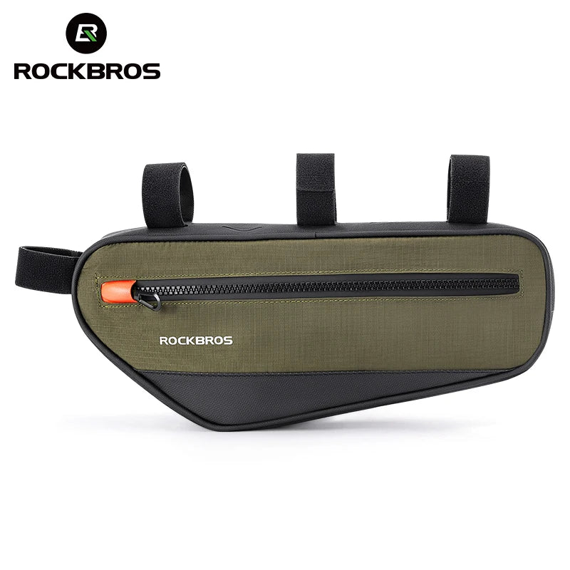 Bike Frame Tube Bag 1.7L with Reflective Design and Easy Mount