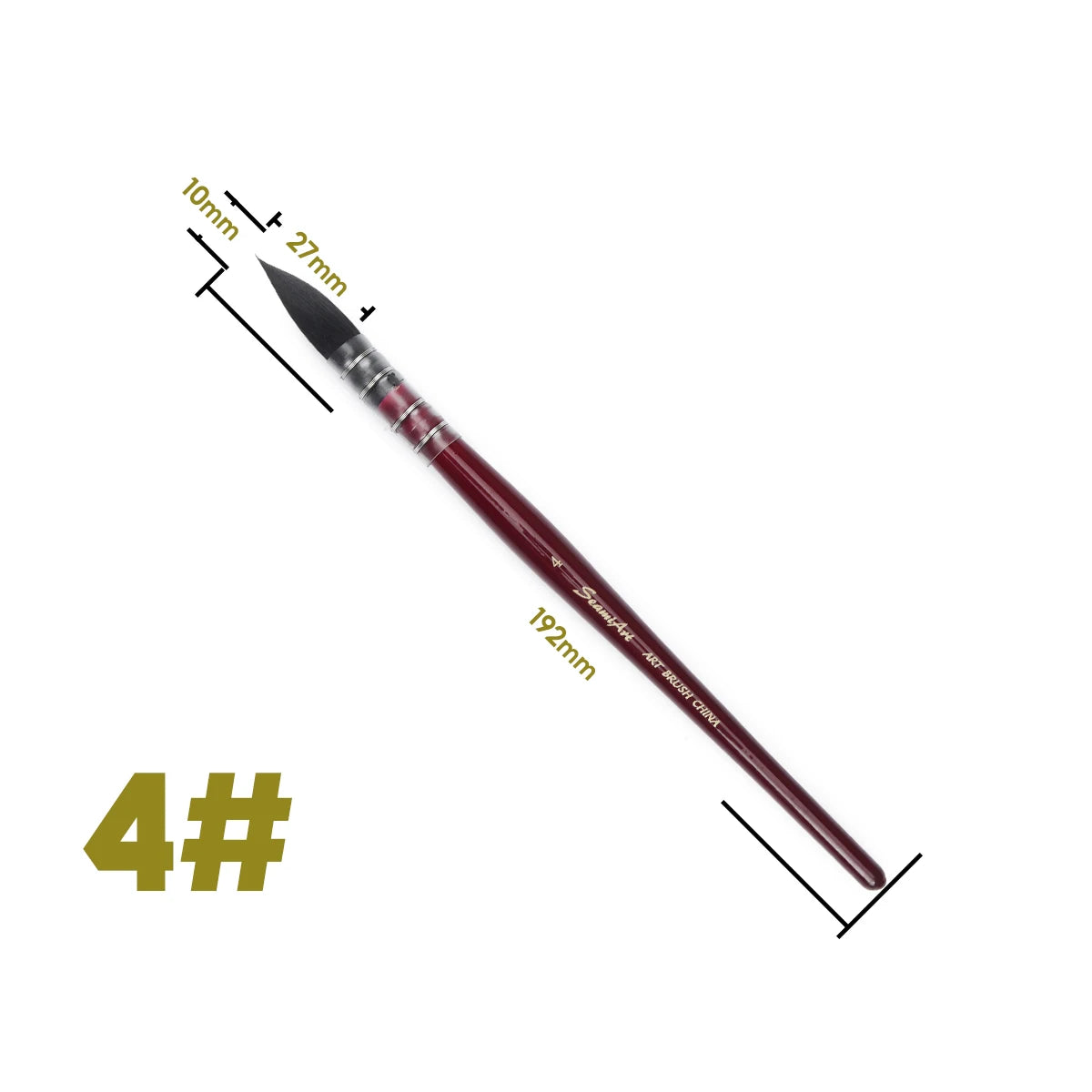 Umělecký ručně malovaný akvarelový štětcový pero