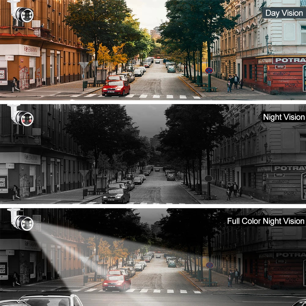 MISECU Kablosuz Dış Mekan Güvenlik Kamerası 5MP Renkli Gece Görüşlü