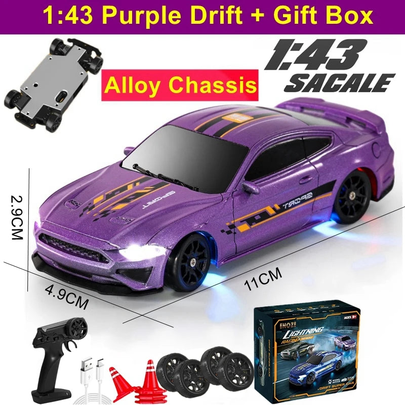 1/64 High‑Speed Drift RC Car 4WD Mini Racing Model