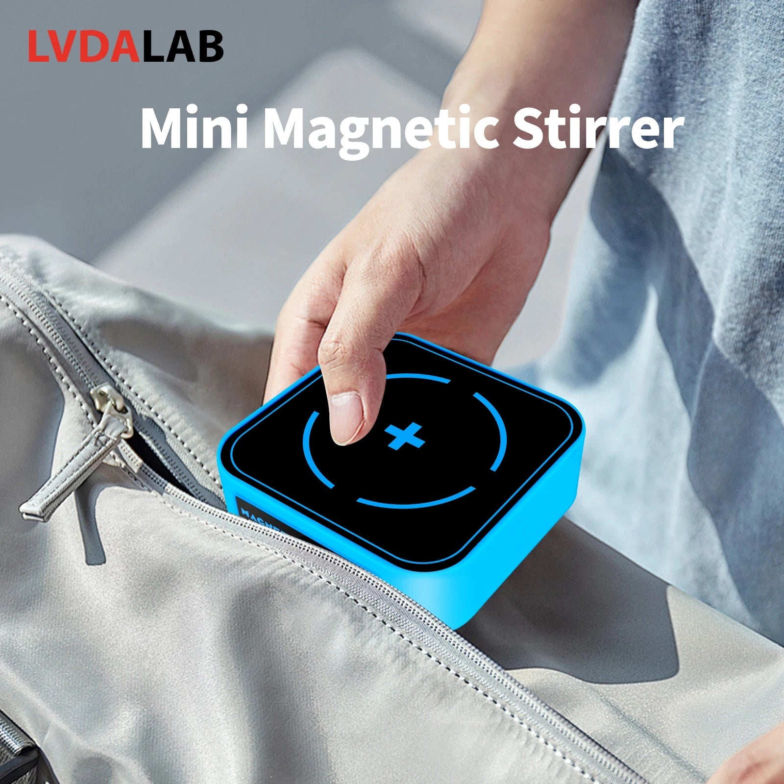 Rechargeable Mini Magnetic Stirrer 3000RPM 1200mAh Li-ion Battery With 2 Pcs Stir Bars Laboratory Magnetic Mixer