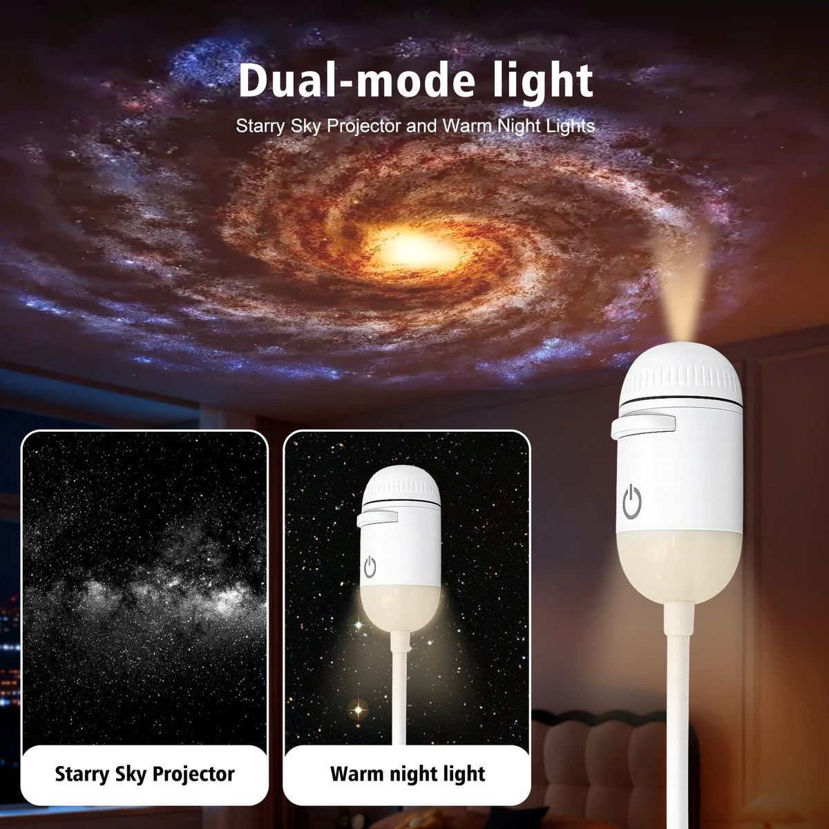 USB Projection Night Light with Changeable Films