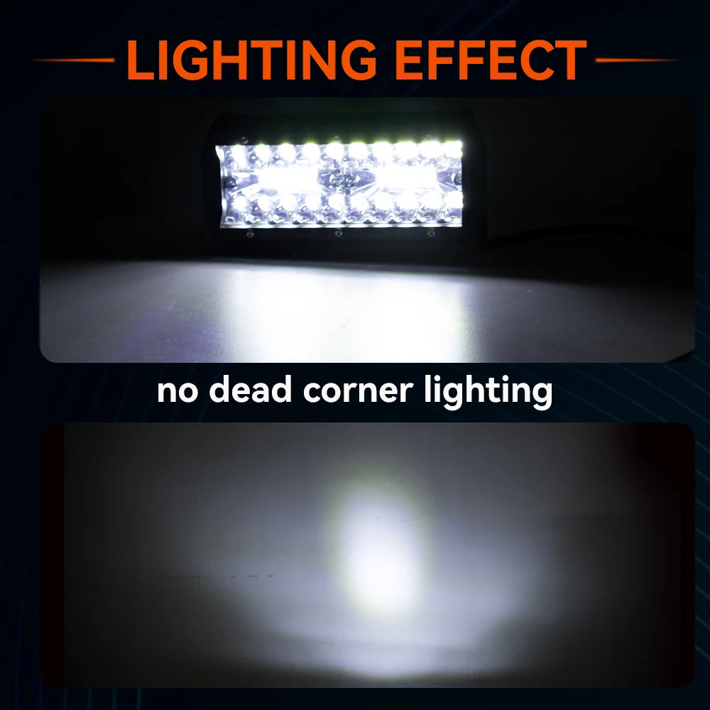 12V 24V LED Work Light Bar 4 Inch Square Offroad Light