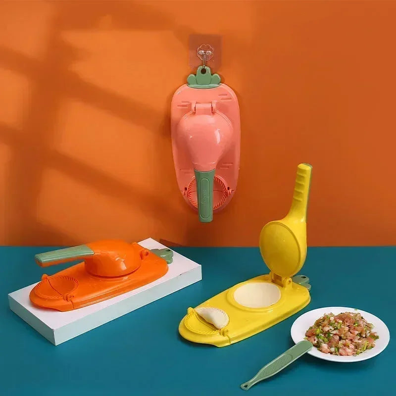 DIY Dumpling Wrapper Artifact Plastic Manual Wrapper Making Mold Dough Pressing Tool Baking Pastry Dumpling Maker Gadget