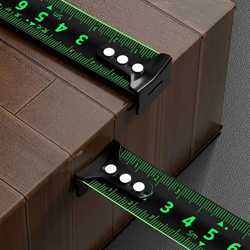 Self-Locking Fluorescent Tape Measure - Length Options