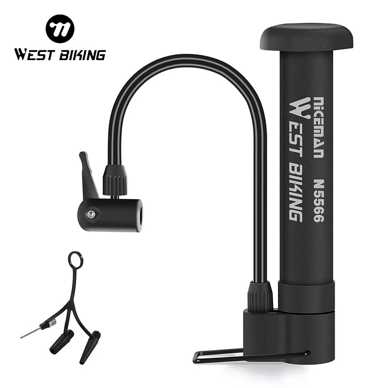 Bomba de piso compacta WEST BIKING — 80 PSI