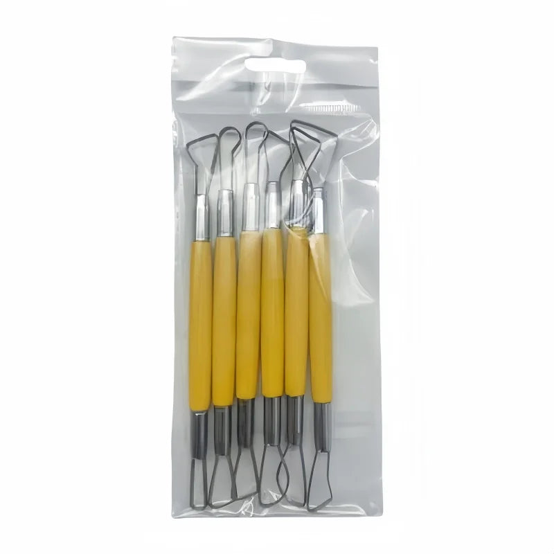 Σετ εργαλείων γλυπτικής πηλού 6 τεμ