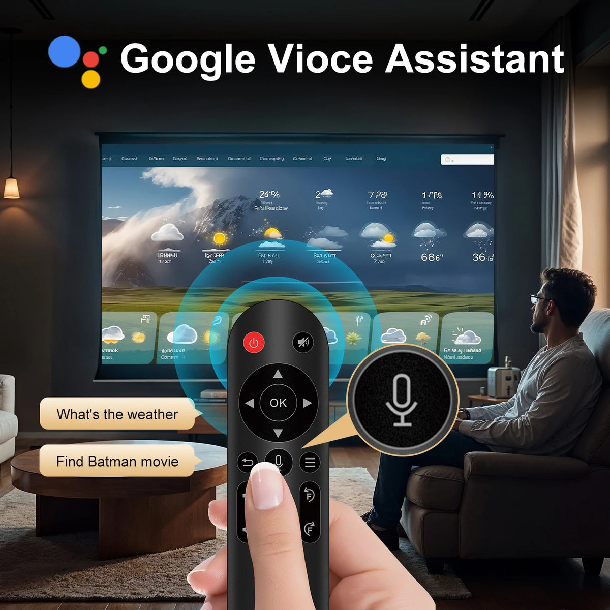 Magcubic Android 11 330ANSI HY310 проектор 4K Native 1080P Auto Focus Native Dual Wifi BT5.4 Air Mouse Voice Home Outdoor филм