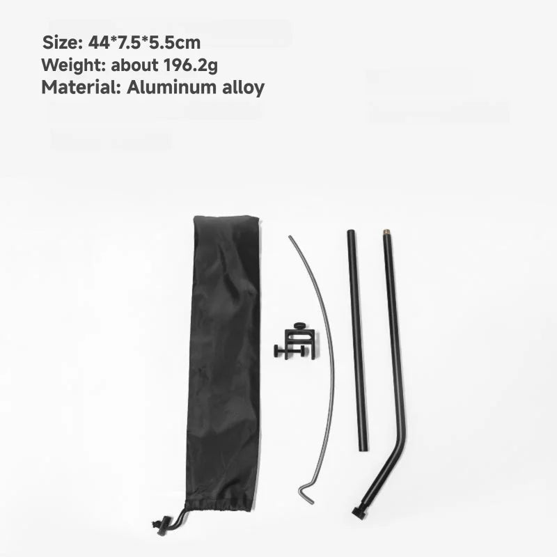 Adjustable Camping Lamp Stand Hook with 360° Positioning