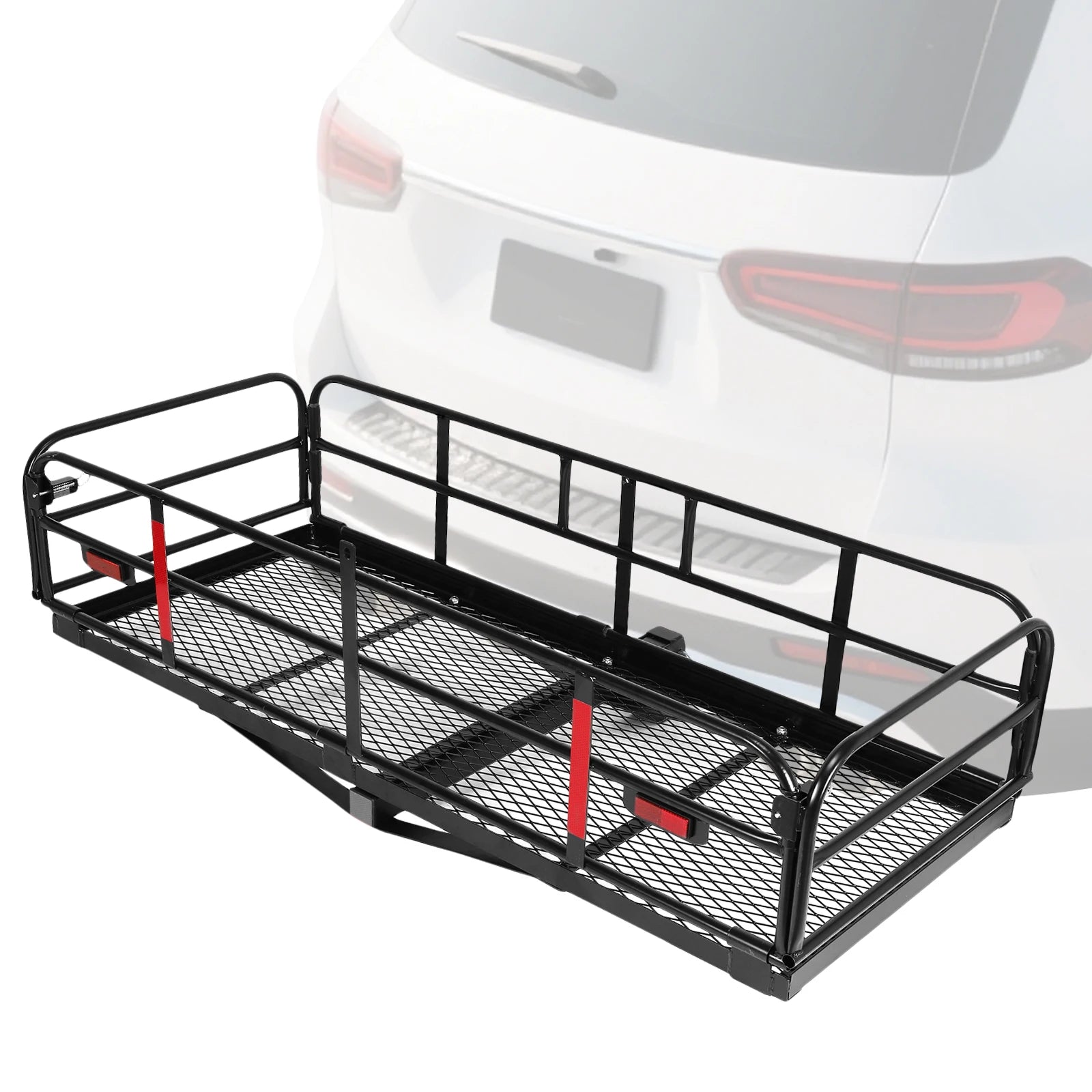 Hitch Cargo Carrier 500 LBS with Hitch Stabilizer for 2-Inch Receiver