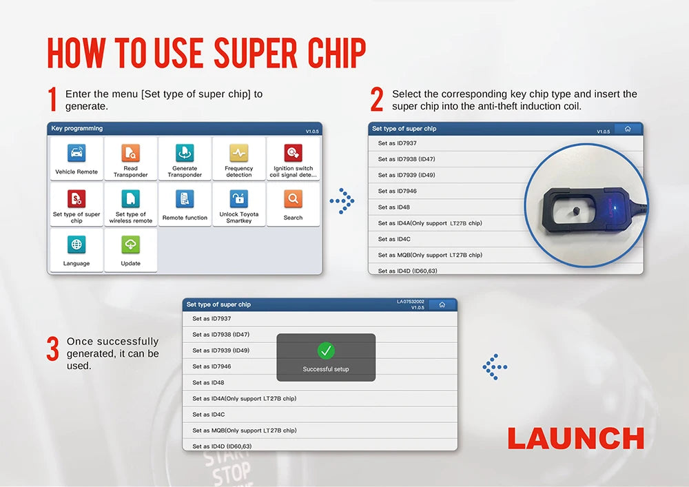 LAUNCH X431 Key Programmer with Smart Key & IMMO Chip Functions