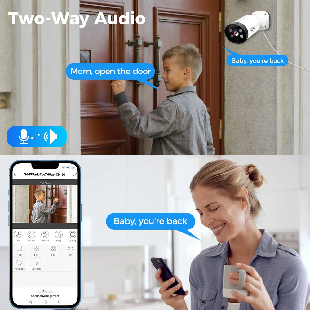 3MP POE IP Camera with Audio, Night Vision, ONVIF