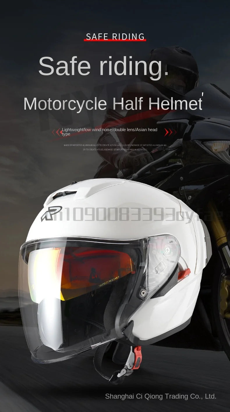 Ryzen RO-5 Unisex Half Motorcycle Helmet