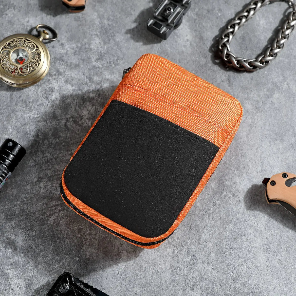 Pochette compacte pour outils EDC et téléphone