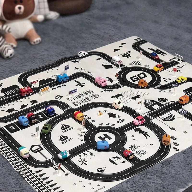 City Road Map Carpet Play Mat 🗺️