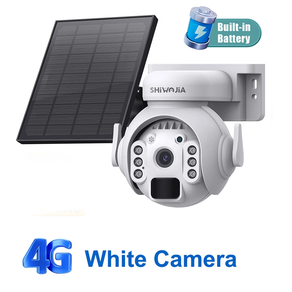 Solar Battery PTZ Camera - Wi-Fi or 4G Options