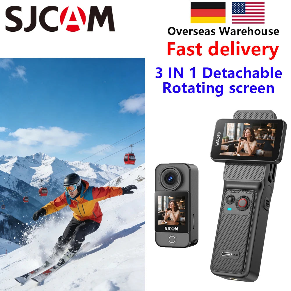 SJCAM C400 4K Pocket Camcorder for Vlogging and Travel