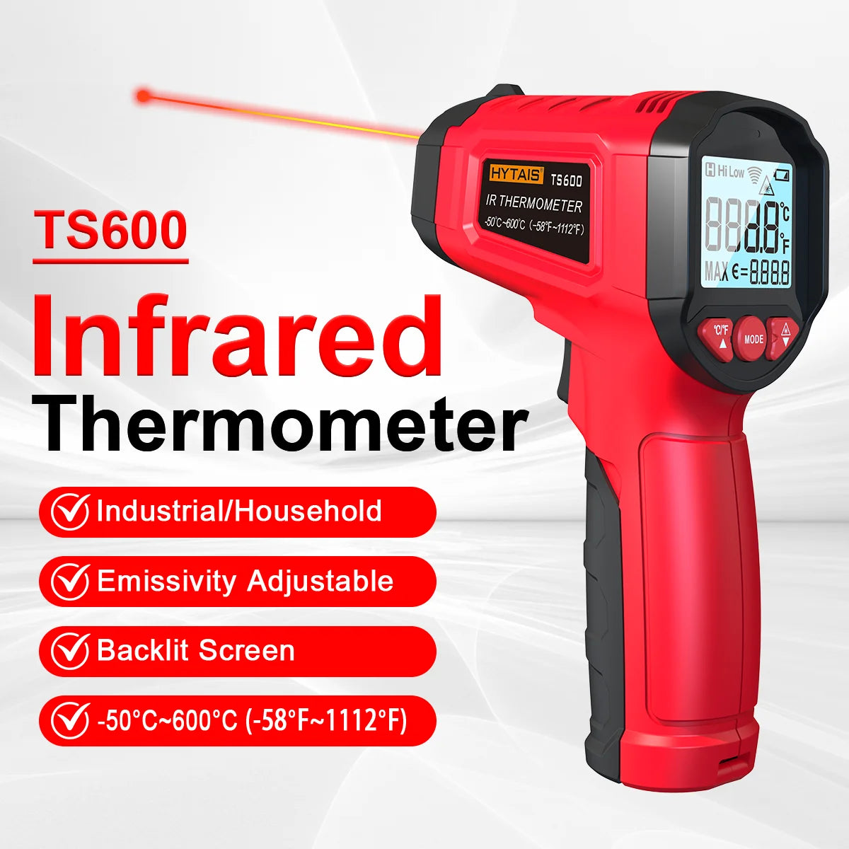 Infrardeči termometer TS600 za površine