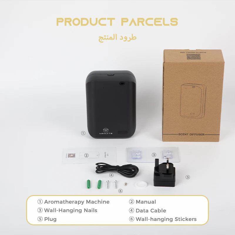 Bluetooth-Controlled 150ml Aroma Diffuser for Home and Hotel Use