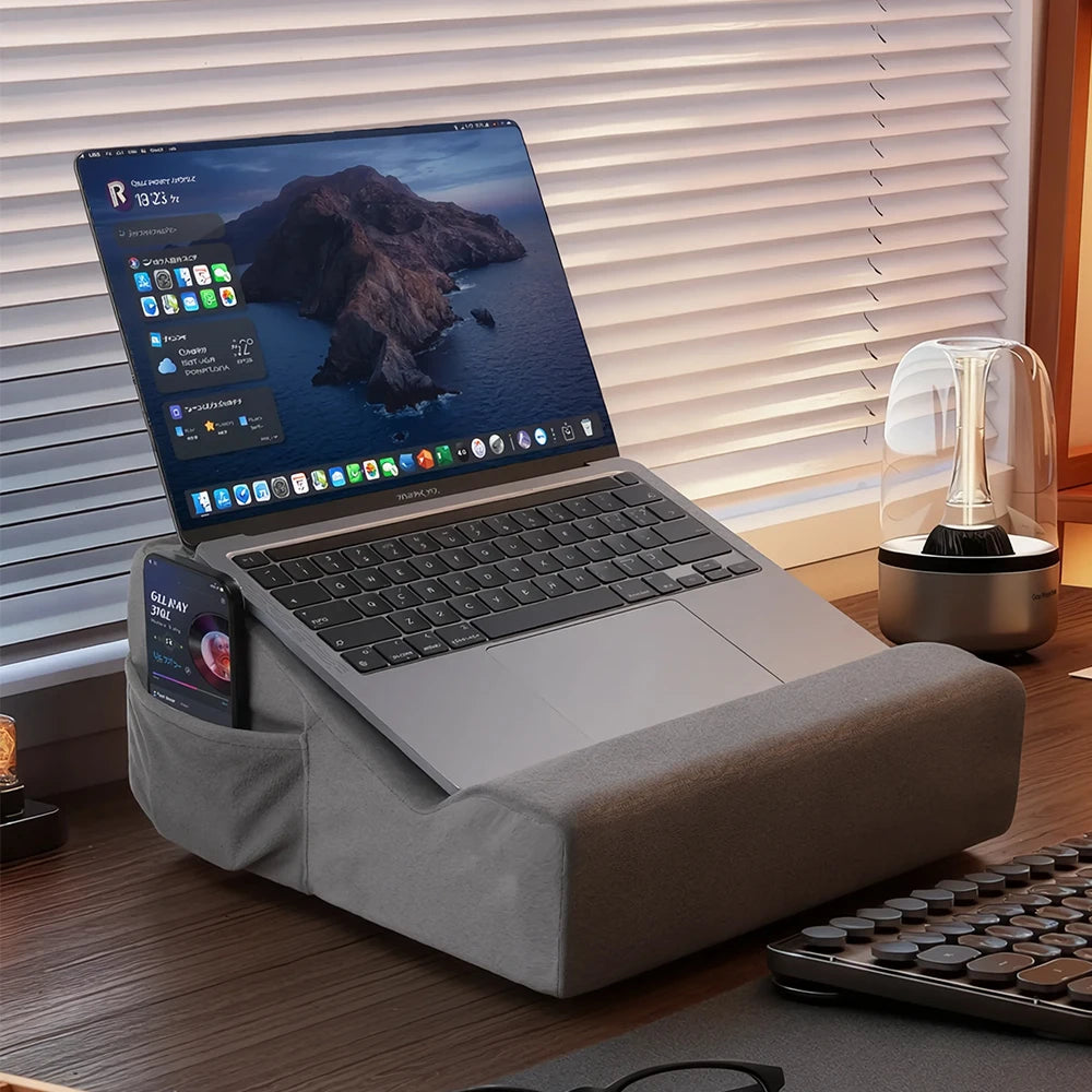 Tablet/Laptop/Phone/Pad Stand,Tablet SupportPillowStandforOfficeDesk Work/Reading Books/WatchingVideos,ComputerStandforBed