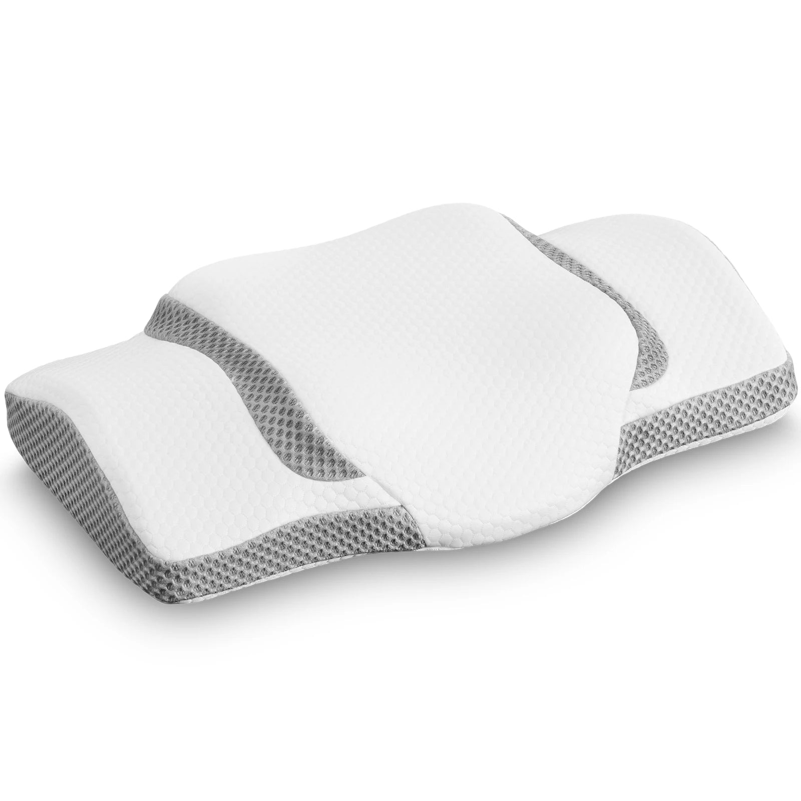 Ergonomický polštář na krk z paměťové pěny s chladivým potahem