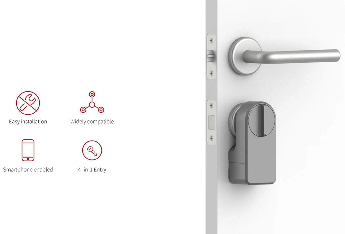 RAYKUBE A1 Pro Tuya Bluetooth Smart Door Lock Tuya/ Smart Life APP Unlock No drilling required Delivery From Spain To EU Countri