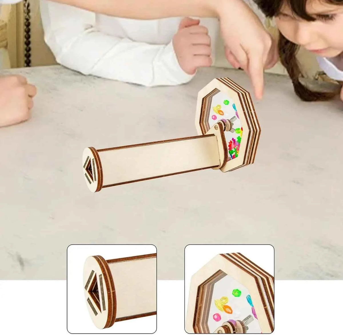 DIY Wooden Rotating Kaleidoscope Kit
