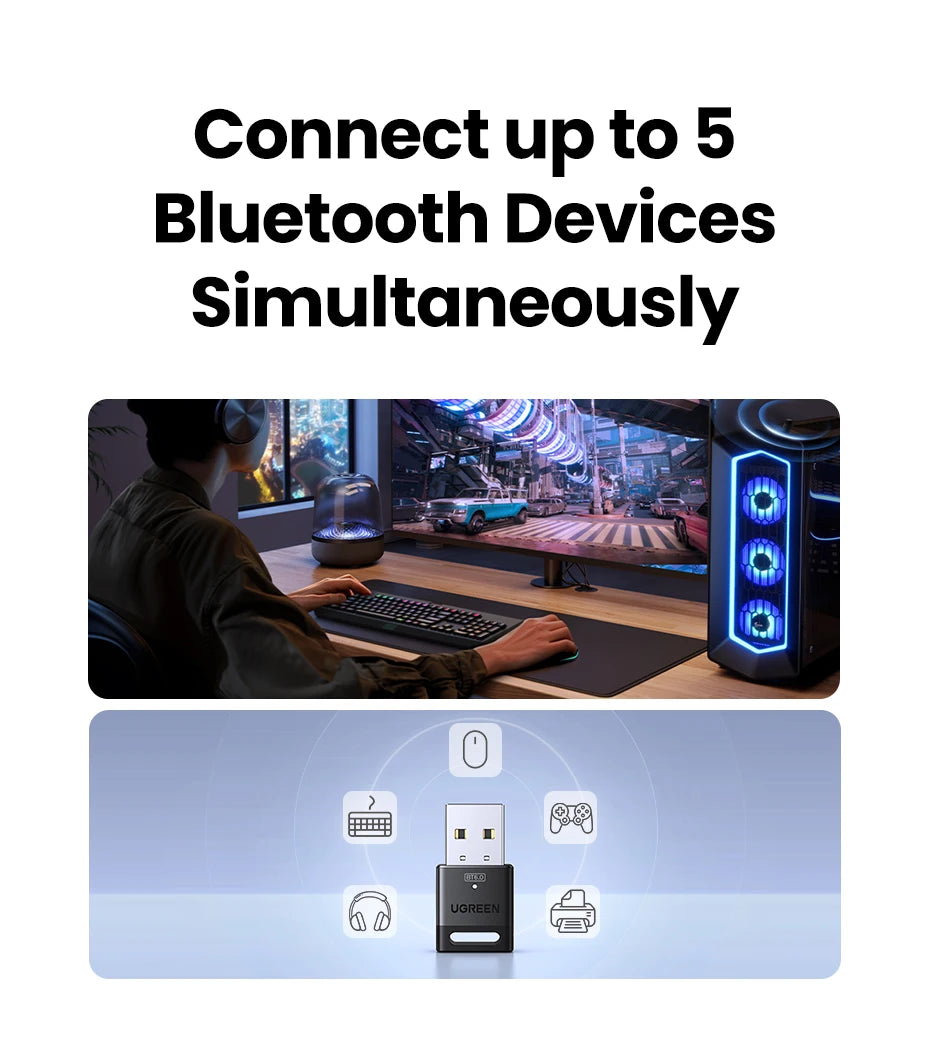 USB-Bluetooth 6.0-adapter for PC
