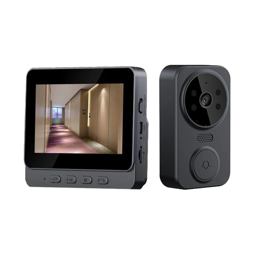 Wireless Video Doorbell with 4.3-Inch Monitor