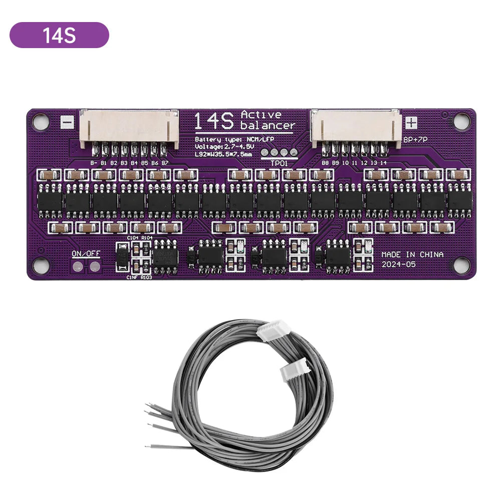 1.5 A Active Battery Balancer Board, 3S to 21S Lithium