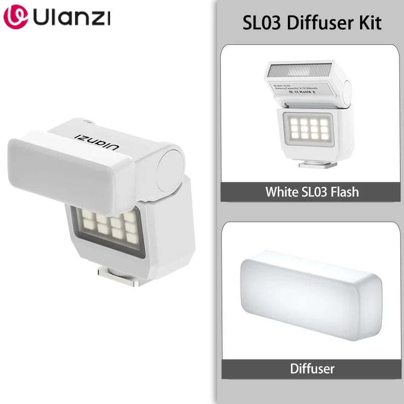 Ulanzi SL01 SL02 Mini Kamera Flaş Işığı SpeedLite GN8 6500K