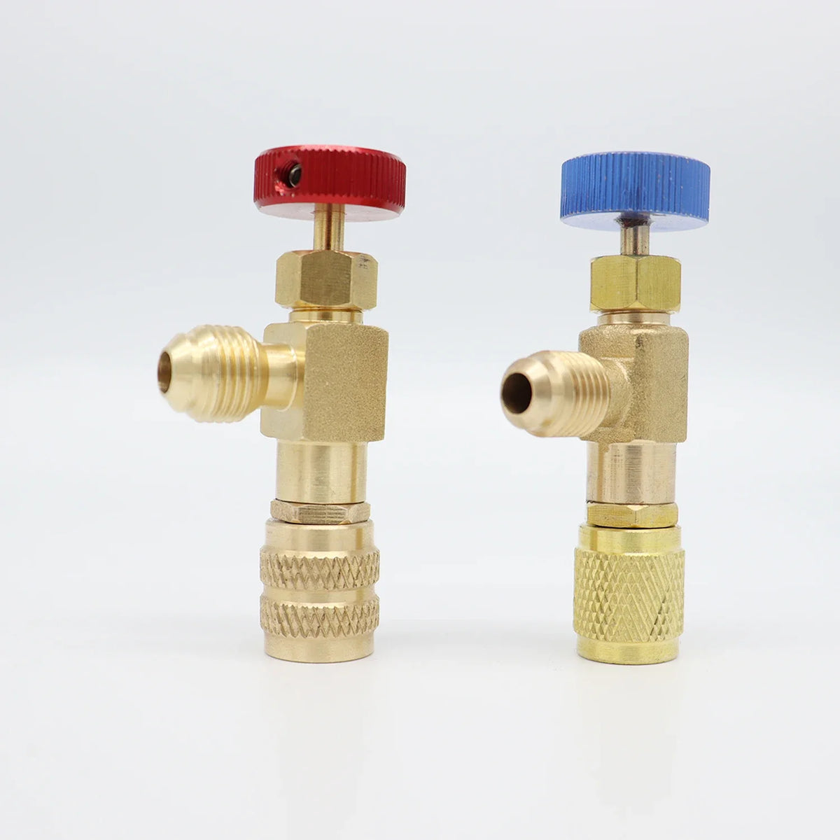 Valve de sécurité liquide R410A R22 Frigorifique Connecteur de sécurité 1/4 "Adaptateur de sécurité Réparation de climatisation et fluide liquide