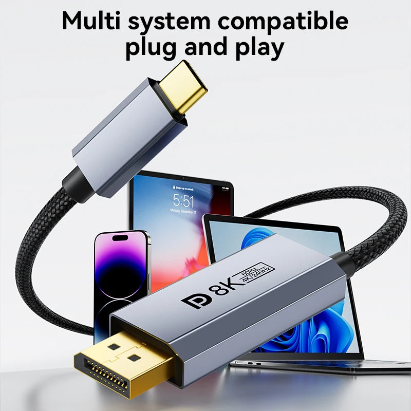 USB-C and DisplayPort Video Cable, Multiple Versions