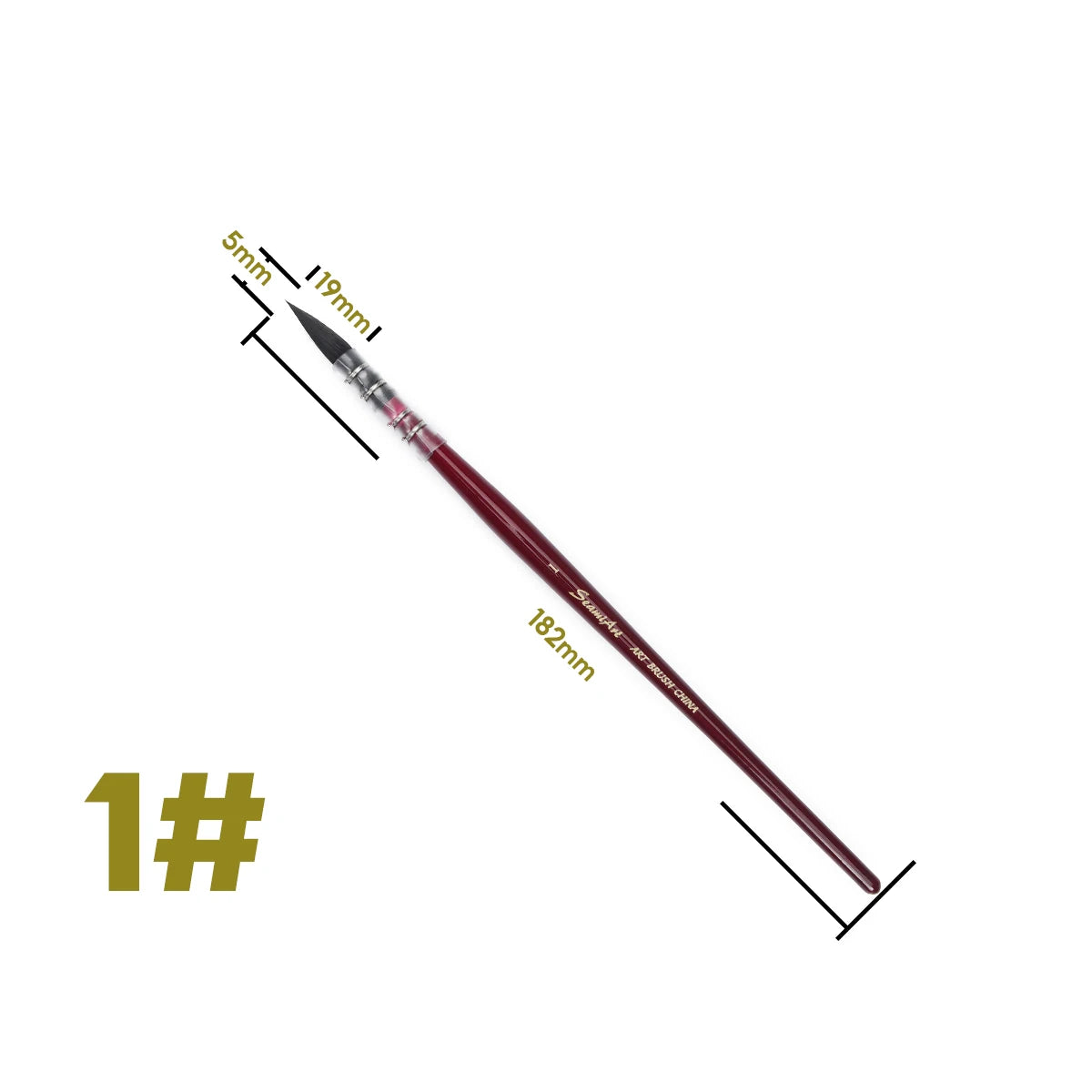 Umělecký ručně malovaný akvarelový štětcový pero